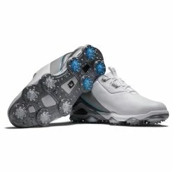 FootJoy Men's Tour Alpha Golf Shoes -Golf Bag Sales footjoy tour alpha golf shoes white gray blue 06 89039.1667846566