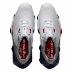 FootJoy Men's Tour Alpha Golf Shoes -Golf Bag Sales footjoy tour alpha golf shoes white navy 03 41760.1667846823