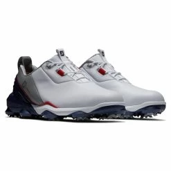 FootJoy Men's Tour Alpha Golf Shoes -Golf Bag Sales footjoy tour alpha golf shoes white navy 05 16073.1667846823