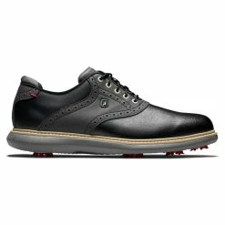 FootJoy Men's Traditions Golf Shoes -Golf Bag Sales footjoy traditions golf shoes black gray 01 84967.1668608798