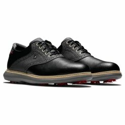 FootJoy Men's Traditions Golf Shoes -Golf Bag Sales footjoy traditions golf shoes black gray 05 64656.1668608791