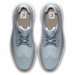 FootJoy Men's Traditions Golf Shoes -Golf Bag Sales footjoy traditions golf shoes gray navy red 03 96954.1636977358