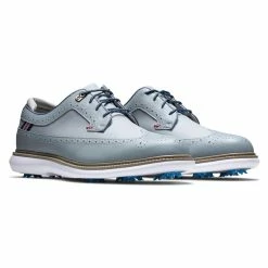 FootJoy Men's Traditions Golf Shoes -Golf Bag Sales footjoy traditions golf shoes gray navy red 05 34603.1636977357