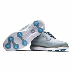 FootJoy Men's Traditions Golf Shoes -Golf Bag Sales footjoy traditions golf shoes gray navy red 06 13581.1668608808