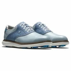 FootJoy Men's Traditions Golf Shoes -Golf Bag Sales footjoy traditions golf shoes gray white blue 05 30127.1668608790
