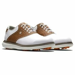 FootJoy Men's Traditions Golf Shoes -Golf Bag Sales footjoy traditions golf shoes white brown gray 05 07860.1668608813