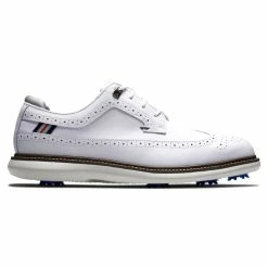 FootJoy Men's Traditions Golf Shoes -Golf Bag Sales footjoy traditions golf shoes white gray navy 01 73921.1668608826