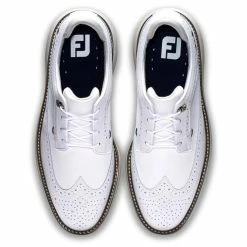 FootJoy Men's Traditions Golf Shoes -Golf Bag Sales footjoy traditions golf shoes white gray navy 03 62162.1668608830
