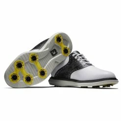 FootJoy Men's Traditions Saddle Golf Shoes -Golf Bag Sales footjoy traditions saddle golf shoes white camo 06 76461.1676596734