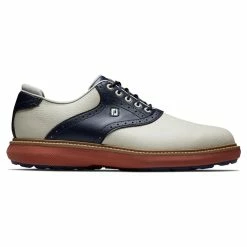 FootJoy Men's Traditions Spikeless Golf Shoes -Golf Bag Sales footjoy traditions spikeless golf shoes tan navy 01 35018.1678140726