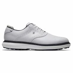 FootJoy Men's Traditions Spikeless Golf Shoes -Golf Bag Sales footjoy traditions spikeless golf shoes white 01 77263.1678140730