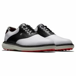 FootJoy Men's Traditions Spikeless Golf Shoes -Golf Bag Sales footjoy traditions spikeless golf shoes white black 05 00372.1678140731