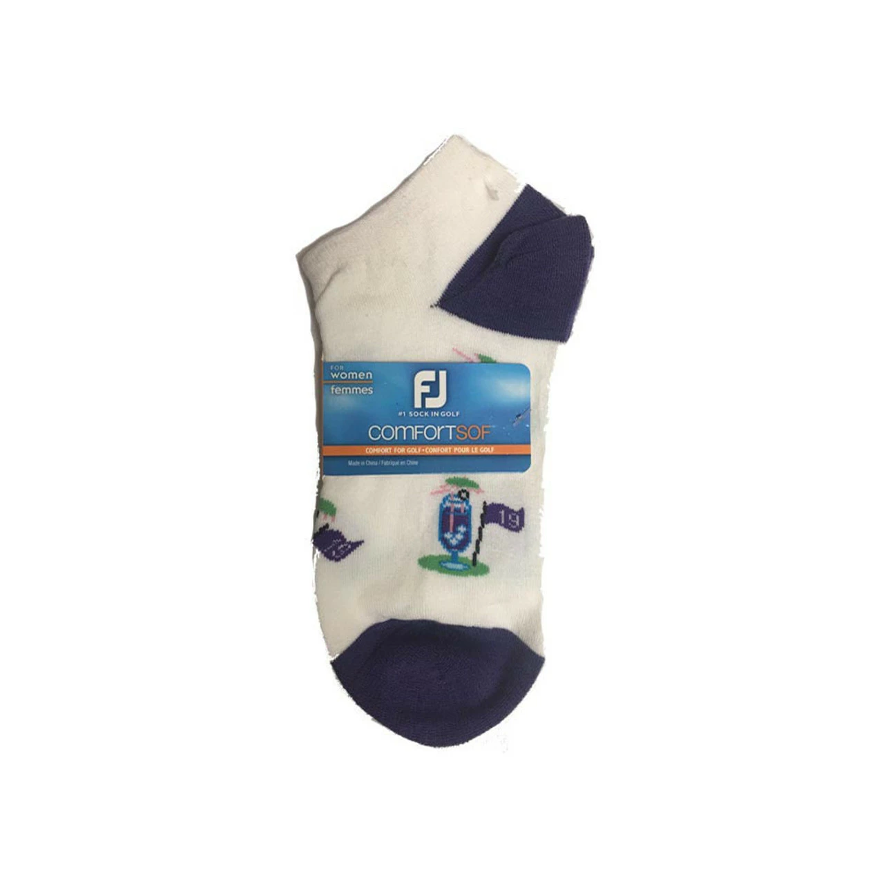 FootJoy Women's ComfortSof Low Cut 19th Hole Print Fashion Sock 5 FootJoy Women's ComfortSof Low Cut 19th Hole Print Fashion Sock - Image 5