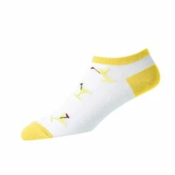 FootJoy Women's ComfortSof Low Cut Martini Print Fashion Sock 11 FootJoy Women's ComfortSof Low Cut Martini Print Fashion Sock -Golf Bag Sales footjoy womens comfortsof low cut martini print fashion sock white yellow 01 61097.1671653580