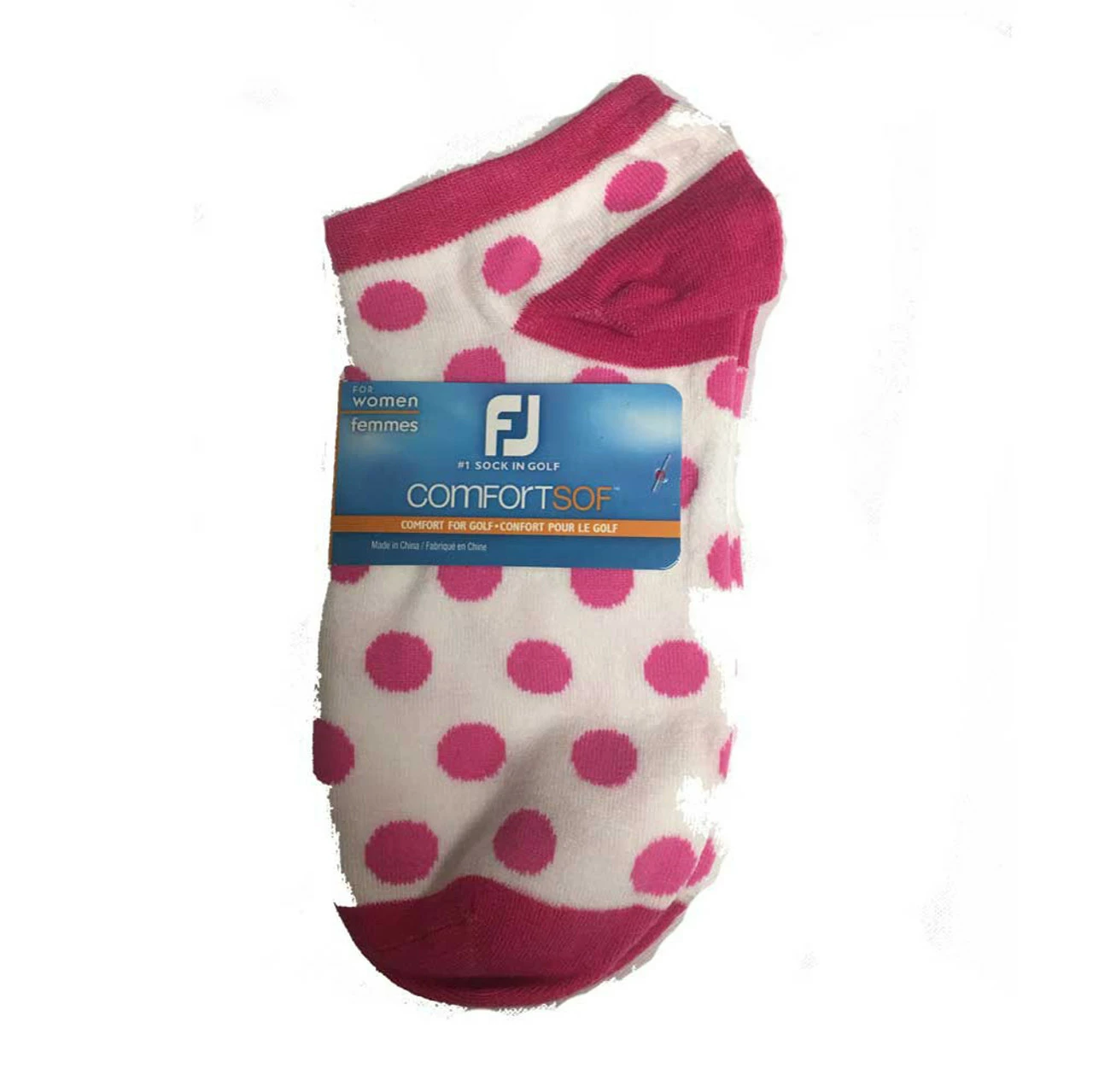 FootJoy Women's ComfortSof Low Cut Polka Dot Print Fashion Sock 4 FootJoy Women's ComfortSof Low Cut Polka Dot Print Fashion Sock - Image 4