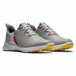 FootJoy Women's FJ Fuel Golf Shoes -Golf Bag Sales footjoy womens fj fuel golf shoes gray white yellow 05 57536.1642000147