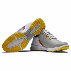 FootJoy Women's FJ Fuel Golf Shoes -Golf Bag Sales footjoy womens fj fuel golf shoes gray white yellow 06 77934.1642000147