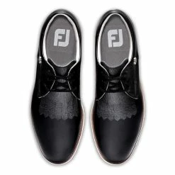 FootJoy Women's FJ Sport Retro Golf Shoes - Previous Season Style -Golf Bag Sales footjoy womens fj sport retro golf shoes black charcoal 03 50158.1657651449