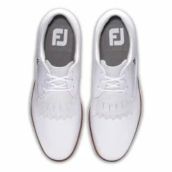 FootJoy Women's FJ Sport Retro Golf Shoes - Previous Season Style -Golf Bag Sales footjoy womens fj sport retro golf shoes white gray 03 03623.1657651449