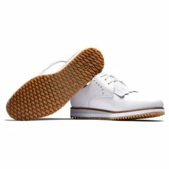 FootJoy Women's FJ Sport Retro Golf Shoes - Previous Season Style -Golf Bag Sales footjoy womens fj sport retro golf shoes white gray 06 09669.1657651449