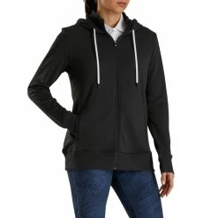 FootJoy Women's Full-Zip Hoodie - Prior Generation 13 FootJoy Women's Full-Zip Hoodie - Prior Generation -Golf Bag Sales footjoy womens full zip hoodie black 02 17863.1633109708