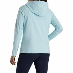 FootJoy Women's Full-Zip Hoodie -Golf Bag Sales footjoy womens full zip hoodie sky heather 03 32721.1676597454
