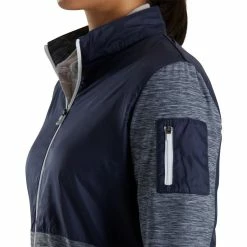 FootJoy Women's Full-Zip Space Dye Mid-Layer -Golf Bag Sales footjoy womens full zip space dye mid layer navy 04 92817.1676586042