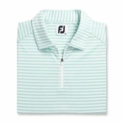 FootJoy Women's Heather Stripe Polo 19 FootJoy Women's Heather Stripe Polo -Golf Bag Sales footjoy womens heather stripe polo aquamarine 05 94232.1631901194