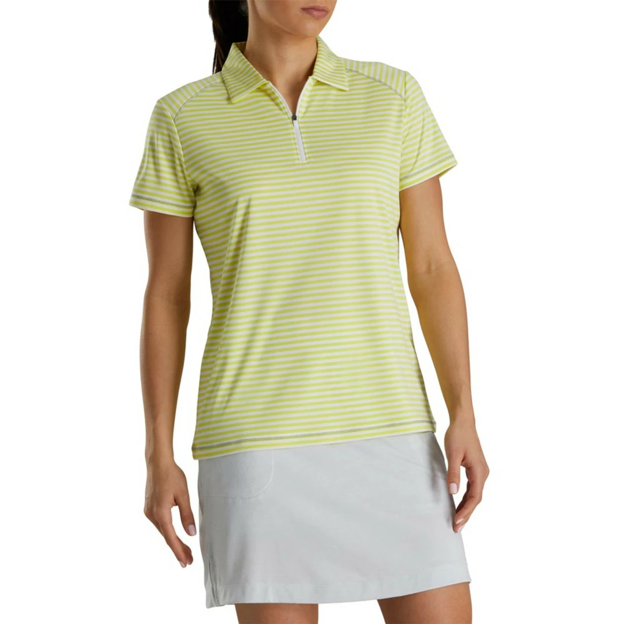 FootJoy Women's Heather Stripe Polo 12 FootJoy Women's Heather Stripe Polo - Image 12