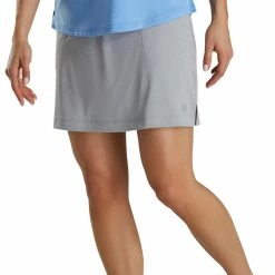 FootJoy Women's Knit Skort -Golf Bag Sales footjoy womens knit skort heather grey 02 23655.1673900192
