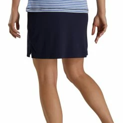 FootJoy Women's Knit Skort -Golf Bag Sales footjoy womens knit skort navy 03 75119.1673906119