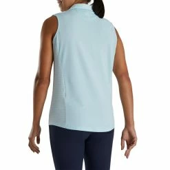 FootJoy Women's Open Placket Sleeveless Polo -Golf Bag Sales footjoy womens open placket sleeveless polo sky 03 88741.1673285373