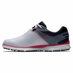 FootJoy Women's Pro SL Sport Golf Shoes -Golf Bag Sales footjoy womens pro sl sport golf shoes white navy pink 02 29590.1676591549
