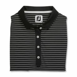FootJoy Women's Sleeveless Pinstripe Polo -Golf Bag Sales footjoy womens sleeveless pinstripe polo black 05 04733.1633122943