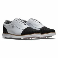 FootJoy Women's Traditions Golf Shoes -Golf Bag Sales footjoy womens traditions golf shoes white black 05 78742.1669393043