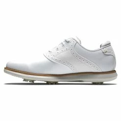 FootJoy Women's Traditions Golf Shoes -Golf Bag Sales footjoy womens traditions golf shoes white gray 02 66888.1669393026