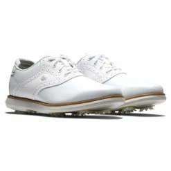 FootJoy Women's Traditions Golf Shoes -Golf Bag Sales footjoy womens traditions golf shoes white gray 05 92890.1669393260