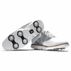 FootJoy Women's Traditions Golf Shoes -Golf Bag Sales footjoy womens traditions golf shoes white multi gray 06 41491.1669393176