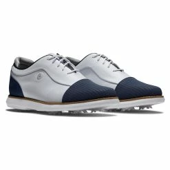 FootJoy Women's Traditions Golf Shoes -Golf Bag Sales footjoy womens traditions golf shoes white navy 05 94960.1669393281