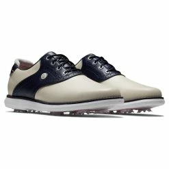 FootJoy Women's Traditions Saddle Golf Shoes -Golf Bag Sales footjoy womens traditions saddle golf shoes cream navy 05 33244.1676596396