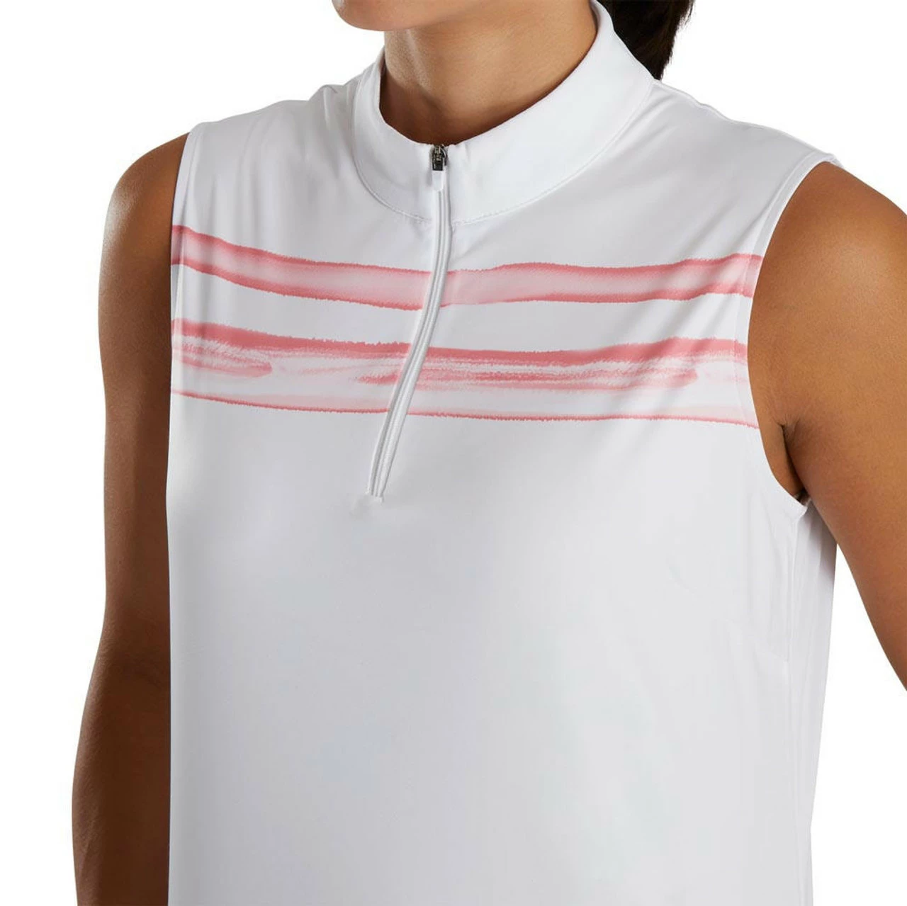 FootJoy Women's Watercolor Block Sleeveless Polo 7 FootJoy Women's Watercolor Block Sleeveless Polo - Image 7