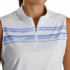 FootJoy Women's Watercolor Block Sleeveless Polo 30 FootJoy Women's Watercolor Block Sleeveless Polo -Golf Bag Sales footjoy womens watercolor block sleeveless polo white violet 04 69403.1676588732