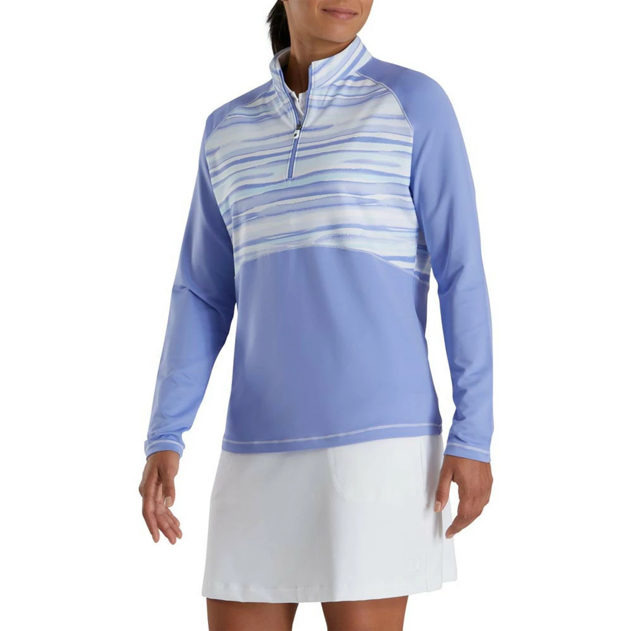FootJoy Women's Watercolor Half-Zip Mid-Layer 4 FootJoy Women's Watercolor Half-Zip Mid-Layer - Image 4