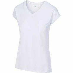 Greg Norman Women's Annie V-Neck -Golf Bag Sales greg norman womens annie v neck white 01 66252.1671482458