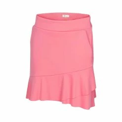 Greg Norman Women's Crossover Flounce Pull-On Skort -Golf Bag Sales greg norman womens crossover flounce pull on skort coral guava 01 45117.1644351740