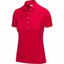 Greg Norman Women's Freedom Micro Pique Short Sleeve Polo -Golf Bag Sales greg norman womens freedom micro pique short sleeve polo british red 01 09184.1659043413