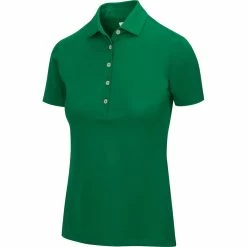Greg Norman Women's Freedom Micro Pique Short Sleeve Polo -Golf Bag Sales greg norman womens freedom micro pique short sleeve polo evergreen 01 20678.1659043413