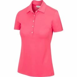 Greg Norman Women's Freedom Micro Pique Short Sleeve Polo -Golf Bag Sales greg norman womens freedom micro pique short sleeve polo field poppy 01 35270.1659043413