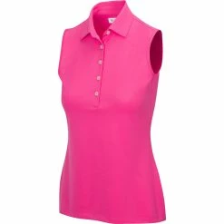 Greg Norman Women's Freedom Micro Pique Sleeveless Polo -Golf Bag Sales greg norman womens freedom micro pique sleeveless polo paradise 01 69920.1659043420