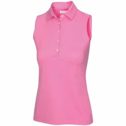Greg Norman Women's Freedom Micro Pique Sleeveless Polo -Golf Bag Sales greg norman womens freedom micro pique sleeveless polo primrose 01 21996.1659043420